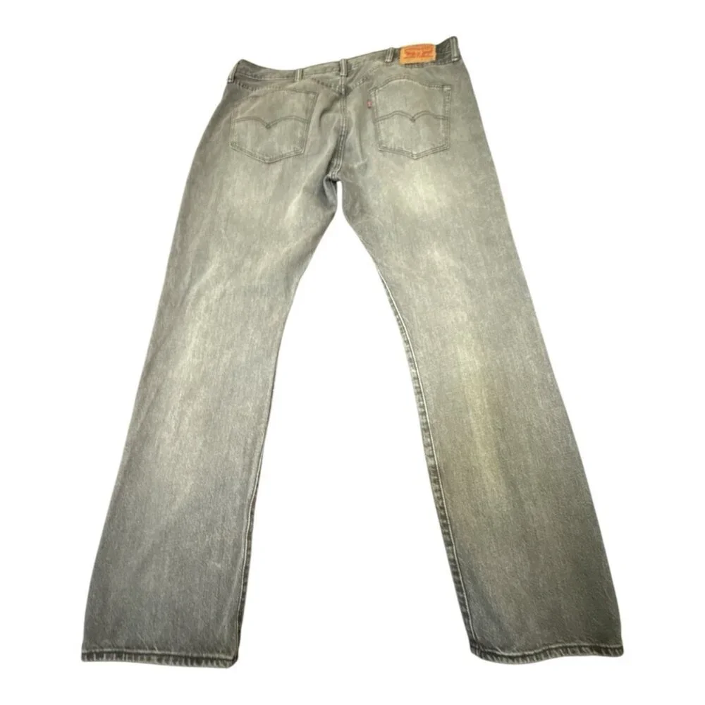 Vintage Levi's 501 Jeans Mens 38x32 Black‎ Denim Jeans Button Fly Straight Leg